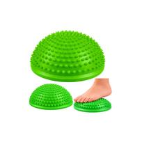 Sensorinis pusrutulis masažui ir pusiausvyros pratimams 16 cm, žalias