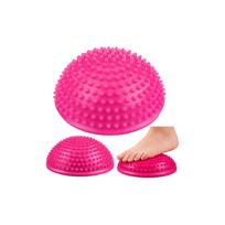 Sensorinis pusrutulis masažui ir pusiausvyros pratimams 16 cm, rožinis