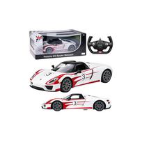 Nuotoliniu būdu valdomas Porsche 918 Spyder Performance RC automobilis, baltas, „Rastar“, 1:14