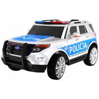 Vaikams skirtas baterijomis maitinamas policijos automobilis-visureigis + sirenos + šviesos + garsiakalbis + nuotolinio valdymo