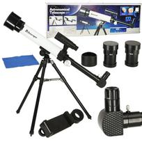 Mokomasis astronominis teleskopas su trikoju vaikams