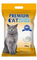 Premium Cat Clumping Bentonite Litter - LEMON kačių kraikas 20L