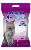 Premium Cat Clumping Bentonite Litter - LAVENDER kačių kraikas 20L