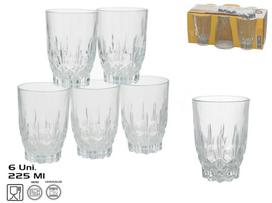 Stiklinių komplektas Kitchen&GO, stiklas, 0.225 l, 6 vnt.