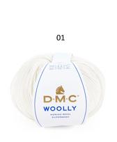 Spalva 001: DMC WOOLY 100% Merino Vilna - itin švelnūs vilnoniai siūlai