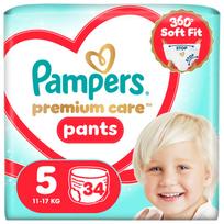Sauskelnės-kelnaitės Pampers Premium Care Pants, 5 dydis, 11 - 17 kg, 34 vnt.