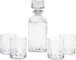 Viskio stiklinių komplektas Excellent Houseware YE7300760, stiklas, 0.9 l, 5 vnt.