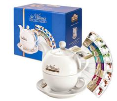 Arbatinukas su puodeliu ir lėkštute Sir Williams Royal Taste Sir Williams, 0.35 l, balta sp.