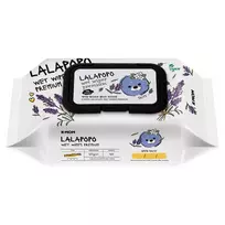 K-MOM Lalapopo organiškos drėgnos servetėlės PREMIUM (70 vnt.)