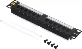 NETRACK 104-14 patch panel 10colių 12-jungtys kat. 5e UTP