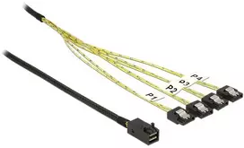 Delock Cable Mini SAS HD SFF 8643 x4 > 4x SATA 1 m