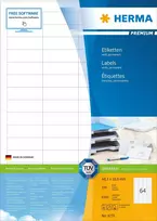 HERMA 4271 etiketė spausdinimui Balta Lipni spausdintuvo etiketė