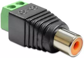 Delock Adapteris RCA lizdas > Gnybtų bloko 2 kontaktas