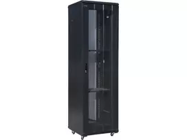Q Lantec ALAN Spintelė rakinama, vienos sekcijos A-LAN SS-42U-600-1000-02-C (42U, 19', 2050mm / 600mm / 1000mm, stovimas, Stiklas, Atidaromas,