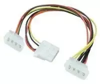 Lindy Molex – Molex x2, 0,25 m, daugiaspalvis (33126)