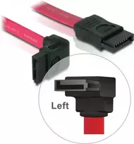 DELOCK SATA-Kabelis SATA -> SATA up St/St 0.50m raudona