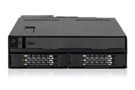„Icy Dock Pocket“ 2 x 2,5 colio SSD / HDD + ypač plonas ODD 5,25 colio „ToughArmor“ (MB602SPO-B)
