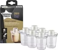 Tommee Tippee pieno ąsotis baltas 6 vnt (TT0083)
