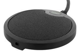 Mikrofonas DELTACO OFFICE su USB ir 3,5 mm garso prievadu, VoIP / Skype, juodas / DELC-0002