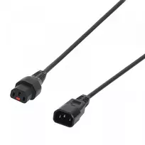 Maitinimo kabelis Digitus ASSMANN maitinimo laidas LOCK 3x1mm2 C14 / C13 tiesiai M / Μ5m juoda