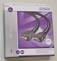 Eu3C Schwaiger HDMI-Speed-Kabelis 10m mit Ethernet Juodas