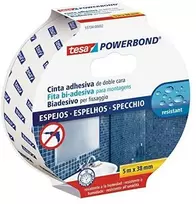 tesa Powerbond tvirtinimo juosta veidrodžiams, 5 m, 38 mm