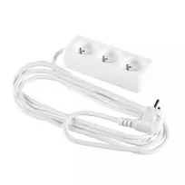 Karlik Elcan ilgintuvas su 3 lizdais / 5 m kabelio ilgis / 10A / 250V / IP20 / baltas