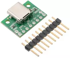 C tipo USB 2.0 jungtis, skirta maketavimo plokštei, Pololu 2585