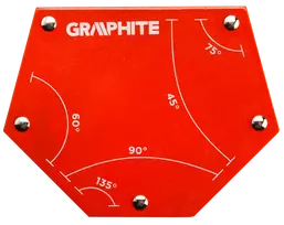 Suvirinimo kampas GRAPHITE 45˚, 60˚, 75˚, 90˚, 135˚