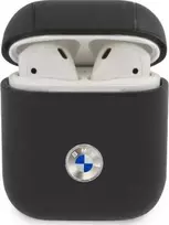 Apple AirPods BMW Cover Geniune Leather Sidabrinis Logo (BMA2SSLNA) ausinių dėklas mėlynos spalvos