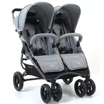 Valcobaby Valco Baby Snap Duo - lengvas dvivietis vežimėlis | Tailor Made Pilkas Marle
