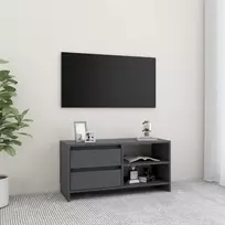 TV staliukas Televizoriaus spintelė, pilka, 80x31x39cm, pušies masyvas