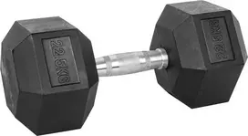 Šešiakampis hantelis inSPORTline Hexsteel 22.5kg