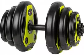 Keičiamo svorio hantelis inSPORTline 3–18 kg Juodas-Žalias
