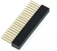 Oem Lizdo jungties juosta 2x20 rastras 2.54mm, skirtas Raspberry Pi 4B/3B+/3B/3 - ilgi kaiščiai 10mm