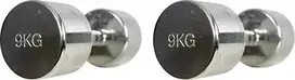 Chromuoti hanteliai Proud, 1–10 kg - 9kg