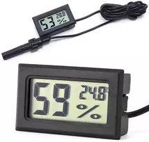 Elektroninis termometras su drėgmės jutikliu