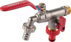 Ferro KCD2 RUTULINĖS SROVĖS VOŽTUVAS SU 2 JUNGTIMIS 1", 3/4" FERRO // ZKC.25/20-COMFORT-FER