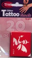 „TyToo“ TYTOO PRINCESS TATUiruotės šablonų rinkinys, 21 Vnt.