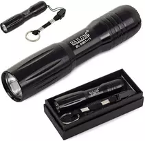 Taktinis mini LED žibintuvėlis raktų pakabukas