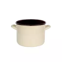 Dark Tiesus puodas 2,2l, skersmuo 16cm, aukštis 12cm, kreminis/vidus tamsus