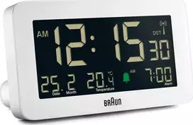BRAUN BC10 DCF-W Radijo žadintuvas baltas