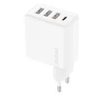 Kelioninis įkroviklis Dudao A5HEU 3x USB + USB-C, PD 20W (baltas)