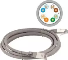 „Alantec“ sujungimo laidas F/UTP kat.5e PVC 10,0 m pilkas (KKF5SZA10.0)