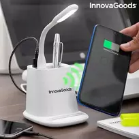 „5 viename“ belaidis įkroviklis su darbastalio organizavimo kilimėliu ir USB LED lempa DesKing InnovaGoods