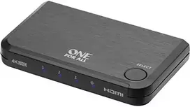 One For All Vienas visiems Vienas visiems išmanusis HDMI jungiklis SV1632 4K, HDMI jungiklis (juodas, Full HD HDMI jungiklis)