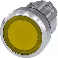 Siemens 22 mm geltonos spalvos mygtukas su apšvietimu IP69k Sirius ACT (3SU1051-0AB30-0AA0)