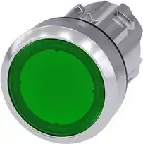 Siemens mygtuko pavara 22 mm žalia su apšvietimu metaliniu IP69k Sirius ACT (3SU1051-0AB40-0AA0)
