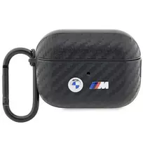 BMW Carbon Double Metal Logo - dėklas skirtas Apple AirPods Pro 2 (Juodas)