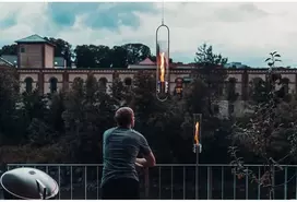 Kabantis laikiklis HOFATS SPIN 120 sidabro